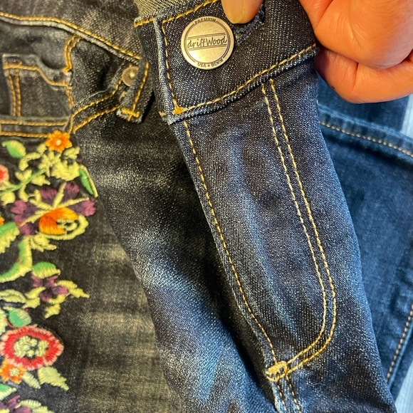 Driftwood Embroidered Jeans - Picture 2 of 14